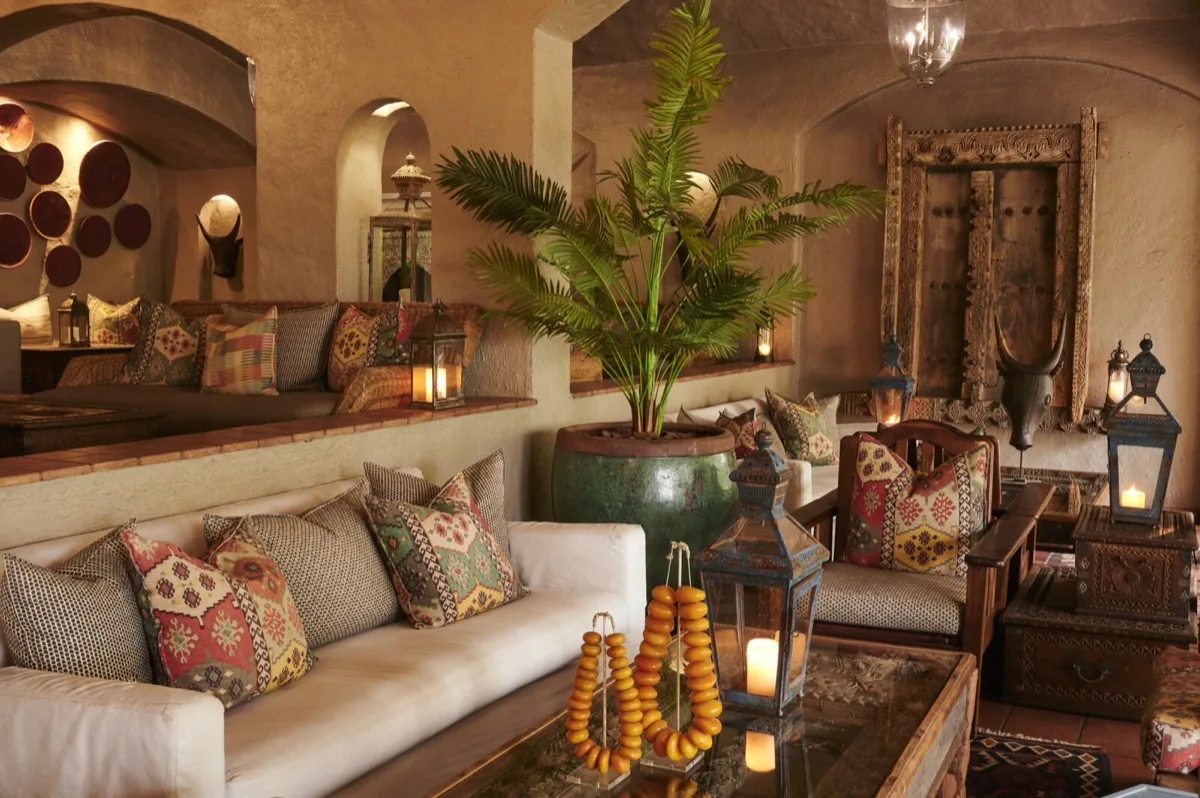 Guest lounge at Chobe Game Lodge, Chobe National Park, Botswana