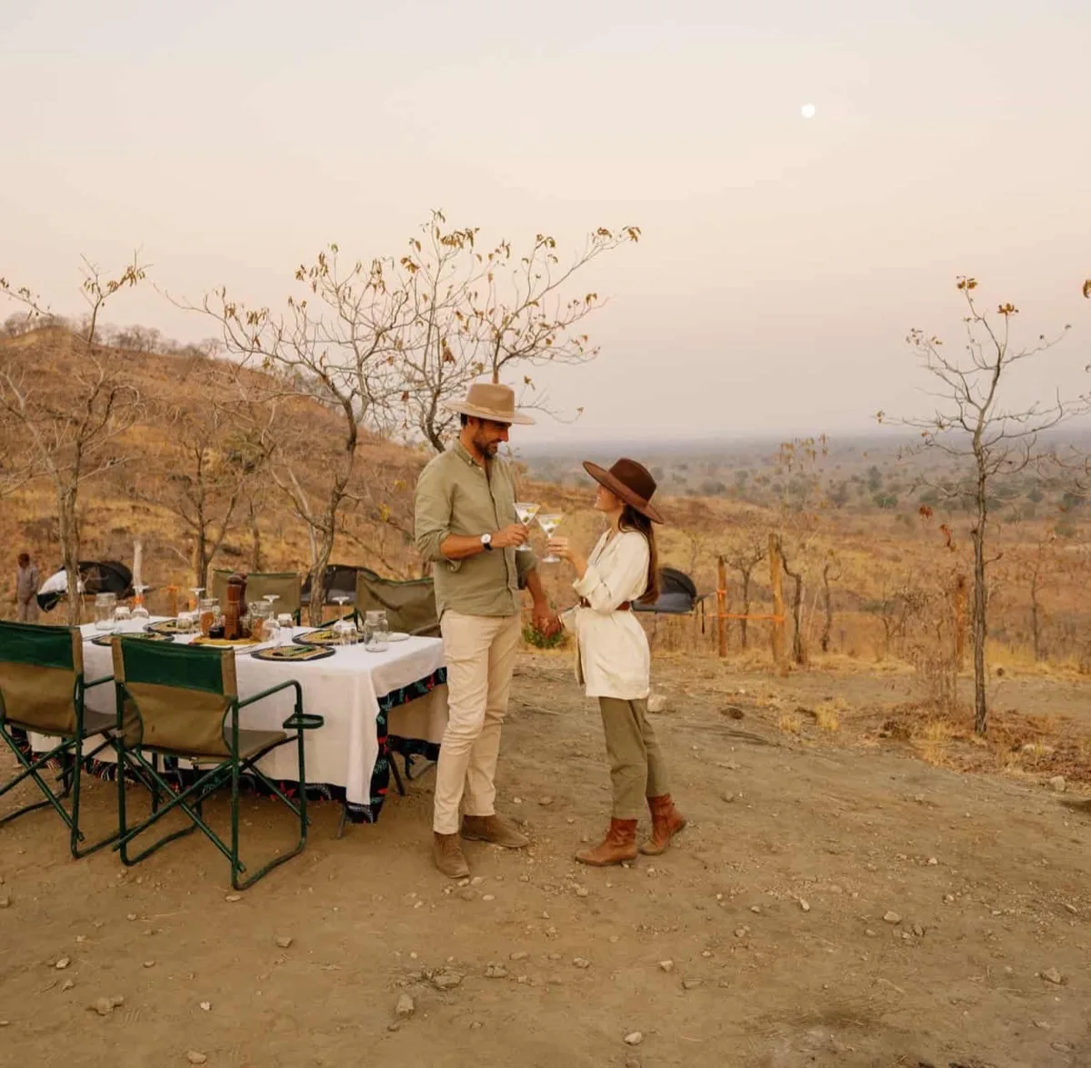 Sleep-out deck under the stars, Lower Zambezi, Zambia