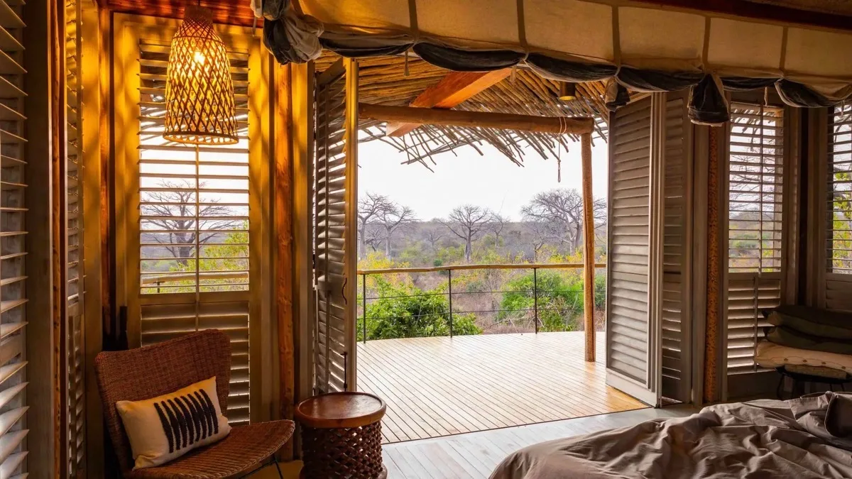 Suite opening onto a baobab-studded valley, Jabali Ridge, Ruaha