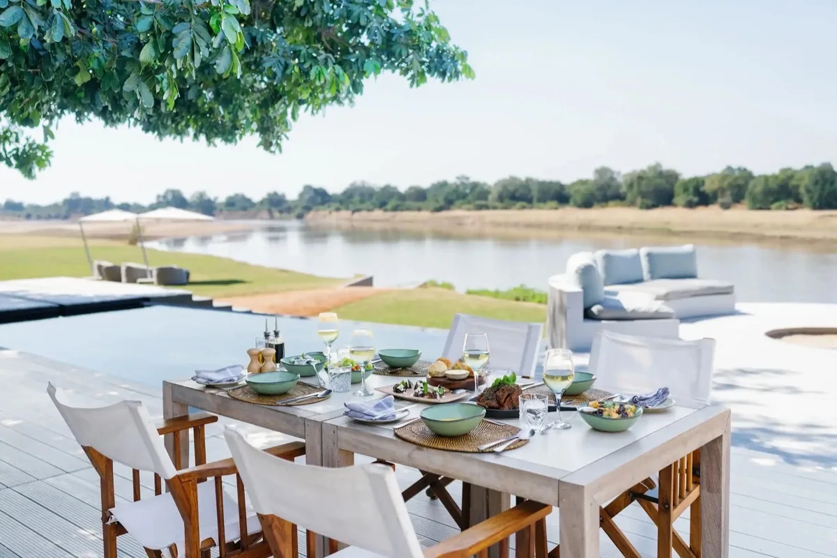 Time + Tide Chinzombo villa on the Luangwa River, South Luangwa, Zambia