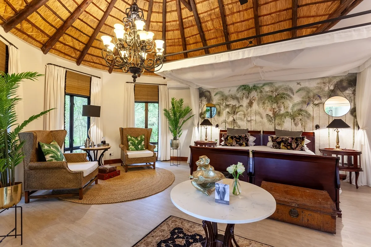 Luxury suite interior at Kings Camp, Timbavati, South Africa