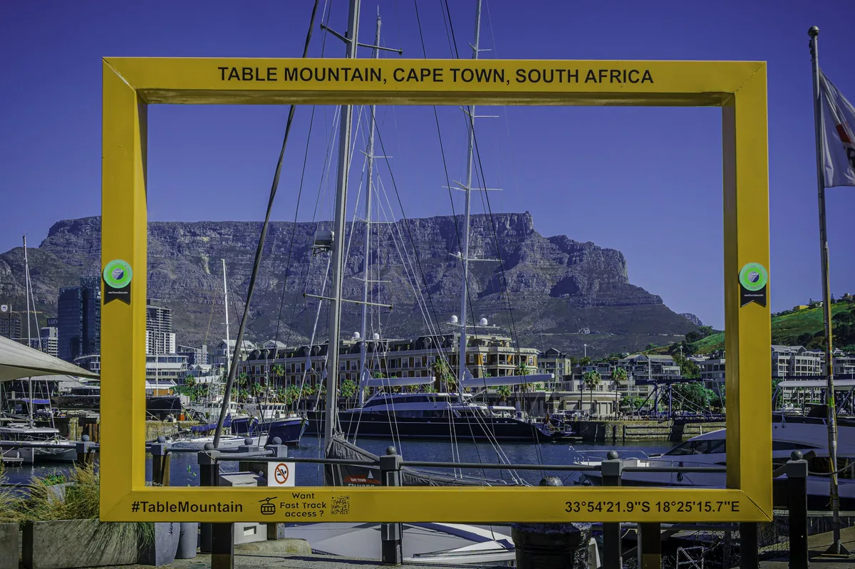 Table Mountain above the V&A Waterfront, Cape Town, South Africa